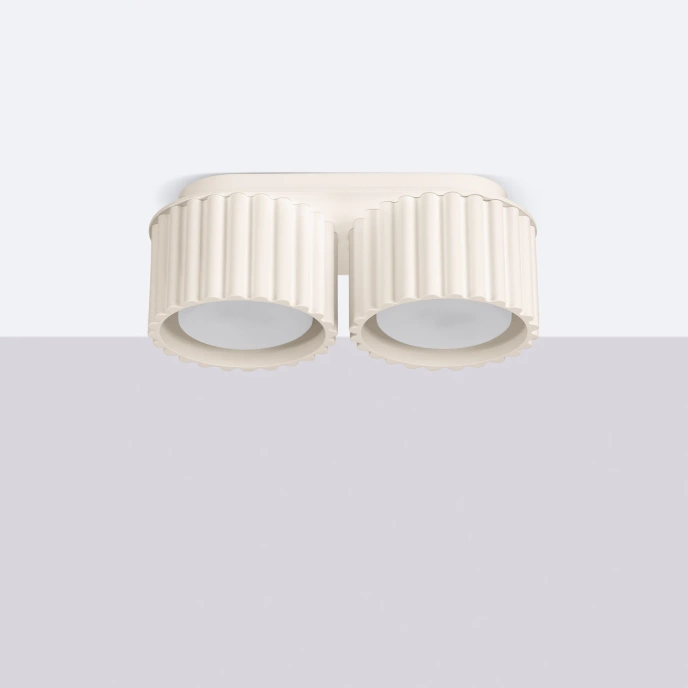 Plafondlamp AURA 2 beige Gx53