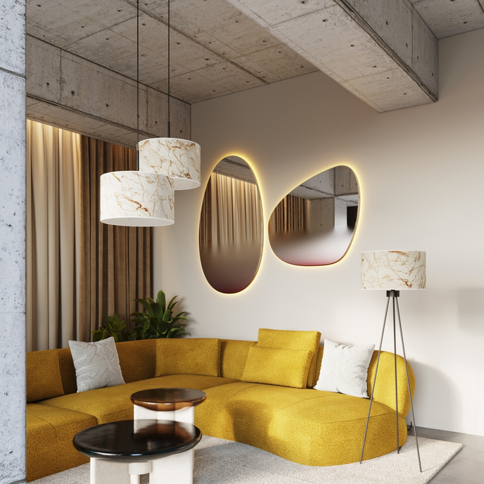 Hanglamp NEVIA marmer