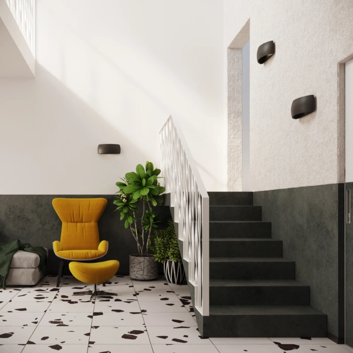 Wandlamp keramiek PONTIUS zwart