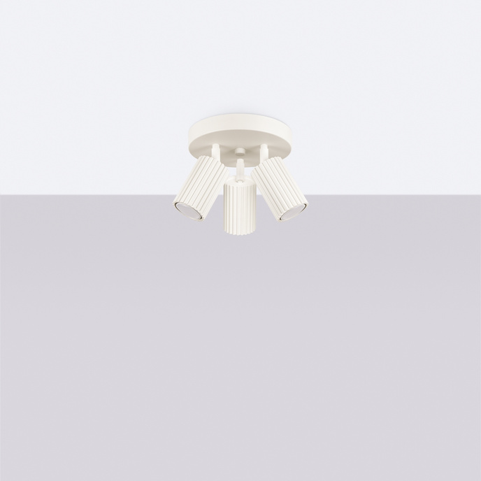 Plafondlamp KARBON 3P beige