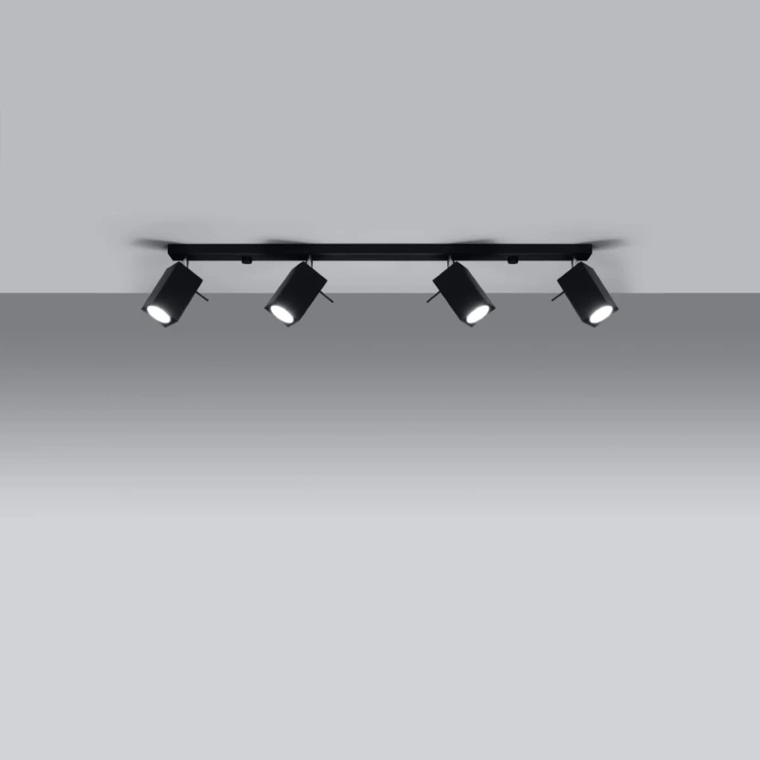 Plafondlamp MERIDA 4L zwart