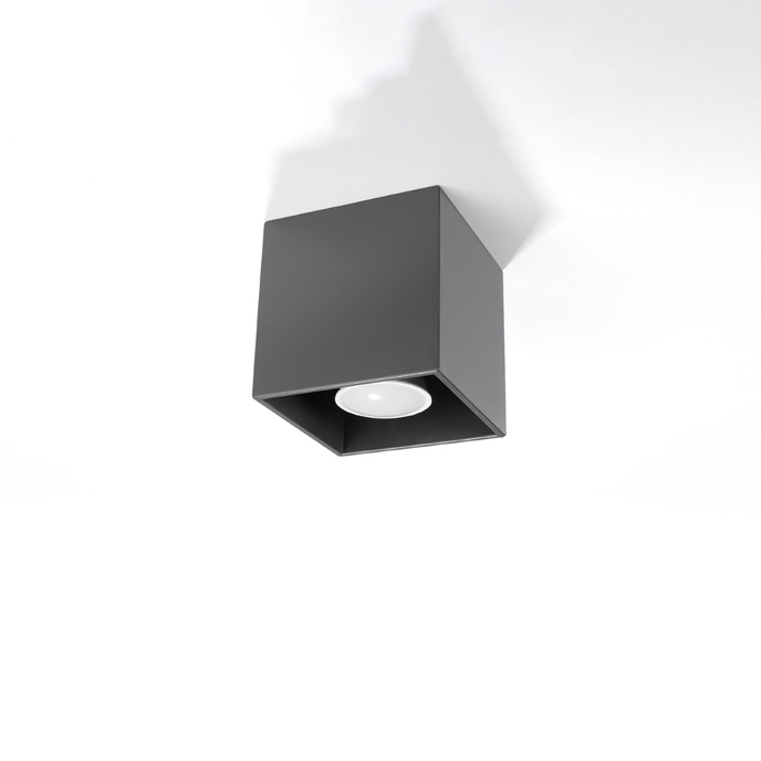 Plafondlamp QUAD 1 antraciet