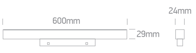 YUMO zwarte LED 3000K 16W 1280lm