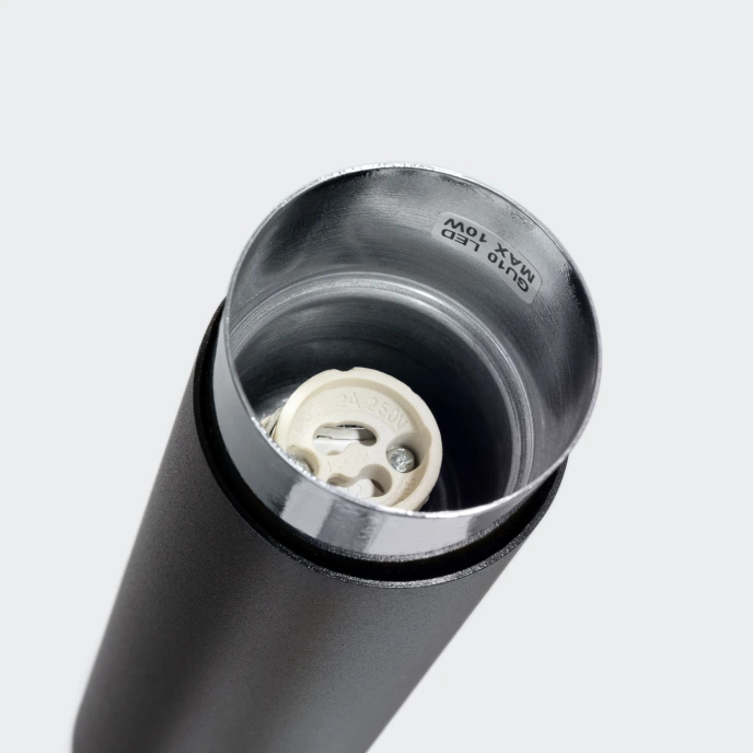 Plafondlamp NERO 12,5 zwart/chroom