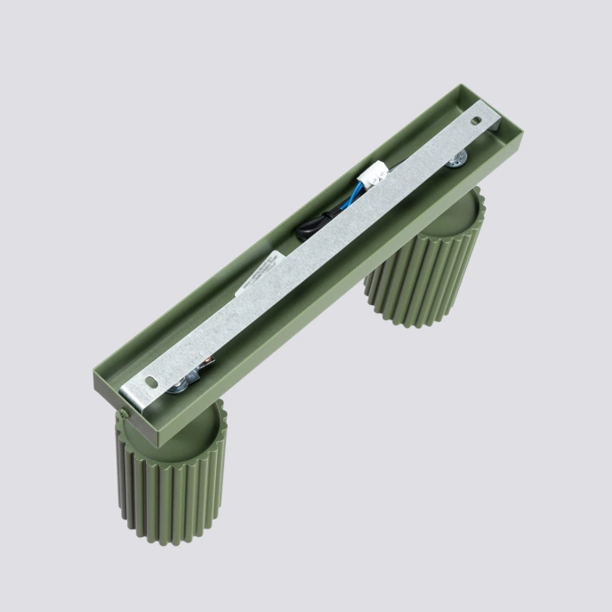 Plafondlamp KARBON 2 olijfgroen