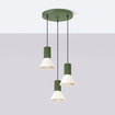 Hanglamp ESTRIA 3P beige/olijfgroen