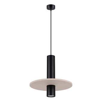 Hanglamp PELTA 1 zwart/beige