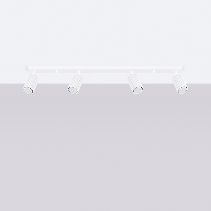 Plafondlamp KARBON 4L wit
