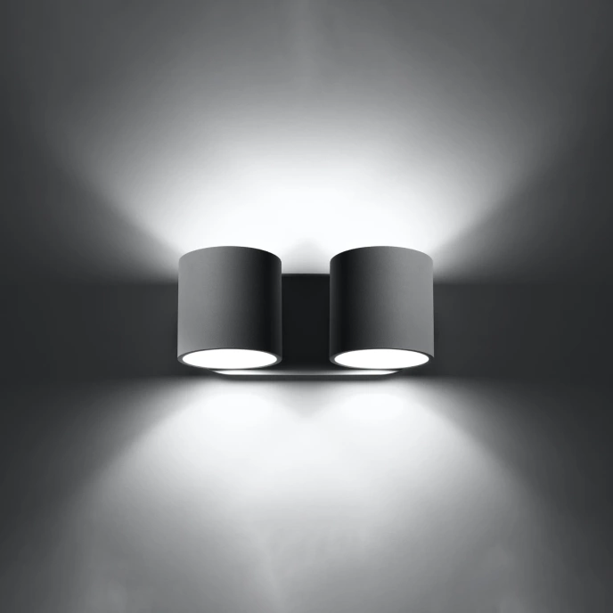 Wandlamp ORBIS 2 grijs