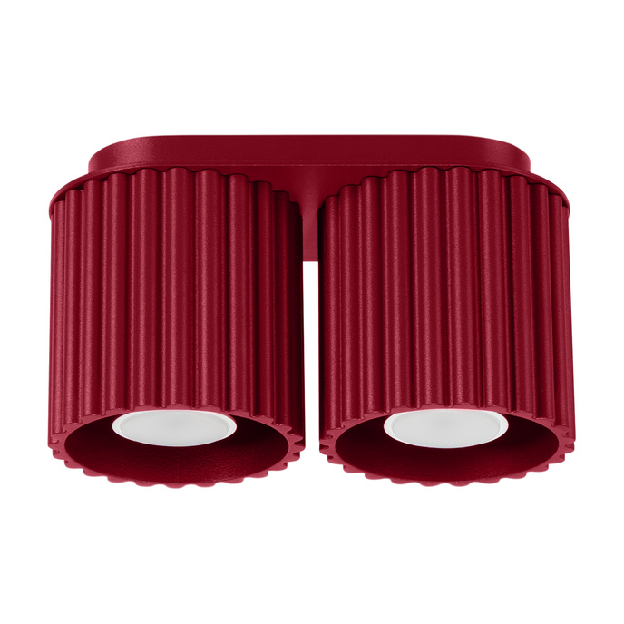 Plafondlamp AURA 2 bordeaux GU10