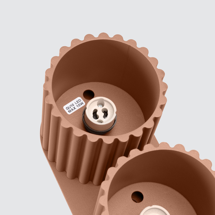 Plafondlamp AURA 2 mokka GU10