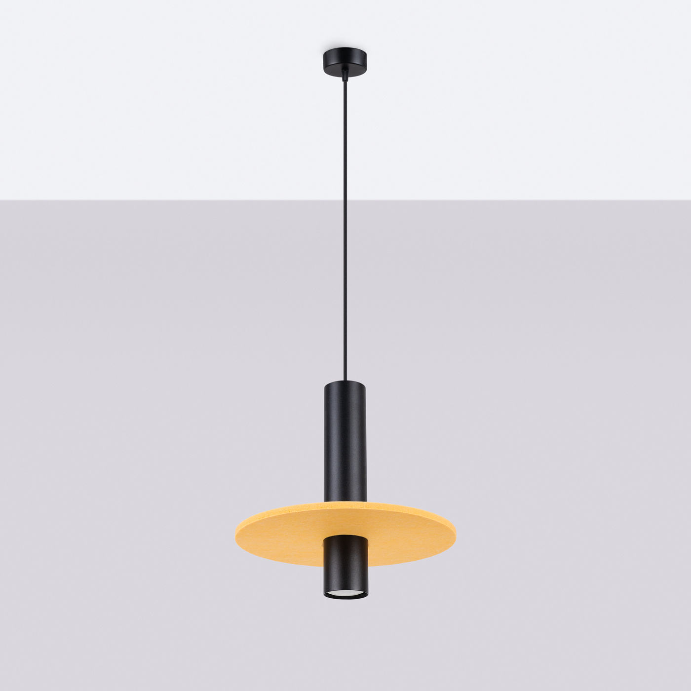 Hanglamp PELTA 1 zwart/geel