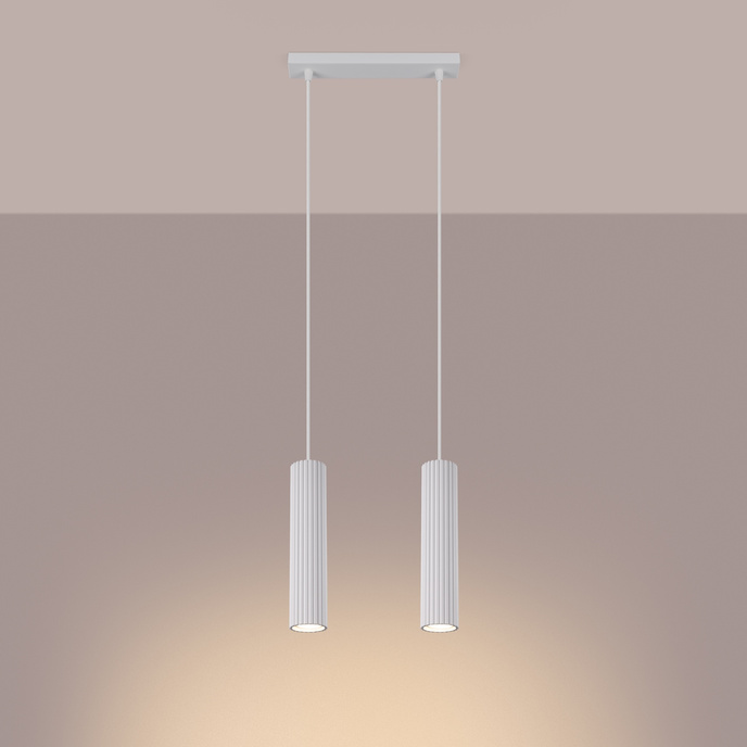 Hanglamp KARBON 2 wit