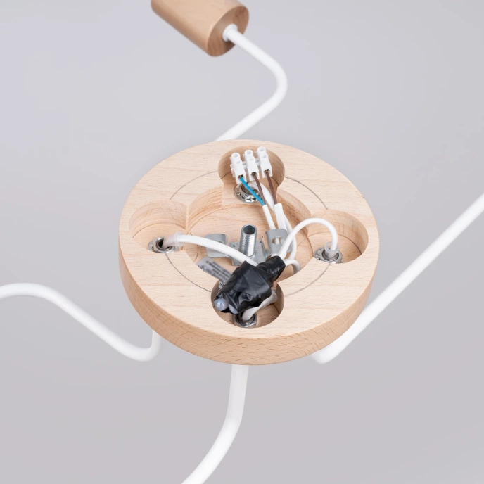 Kroonluchter TIMBO 4 wit