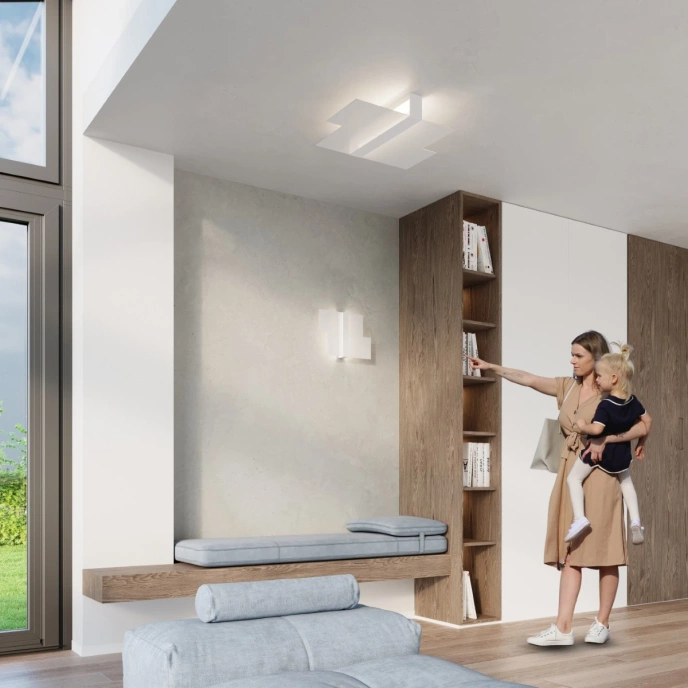 Wandlamp MASSIMO wit