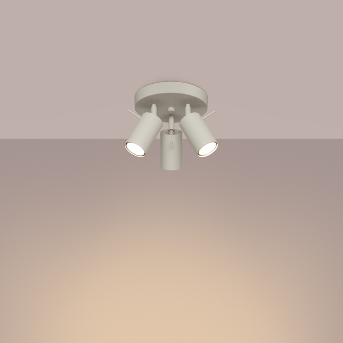 Plafondlamp RING 3P beige