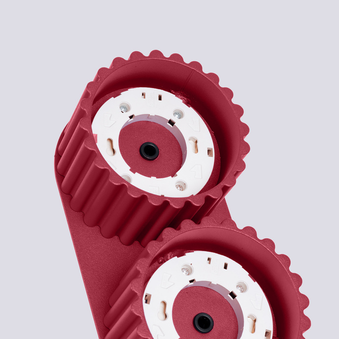 Plafondlamp AURA 2 bordeaux Gx53