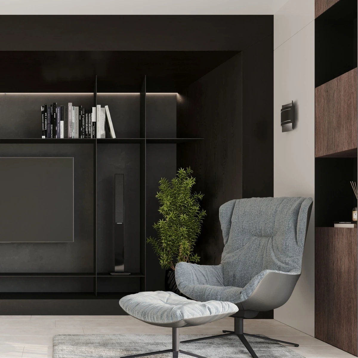 Wandlamp HESTIA zwart