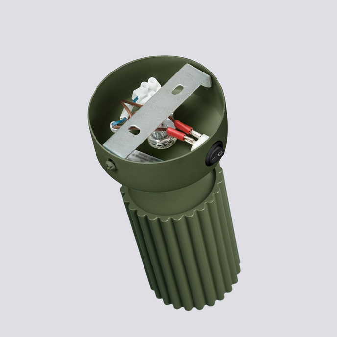 Wandlamp KARBON olijfgroen met schakelaar