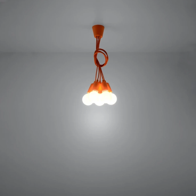 Hanglamp DIEGO 5 oranje