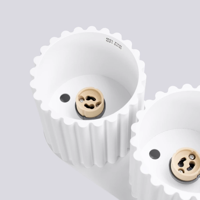 Plafondlamp AURA 2 wit GU10