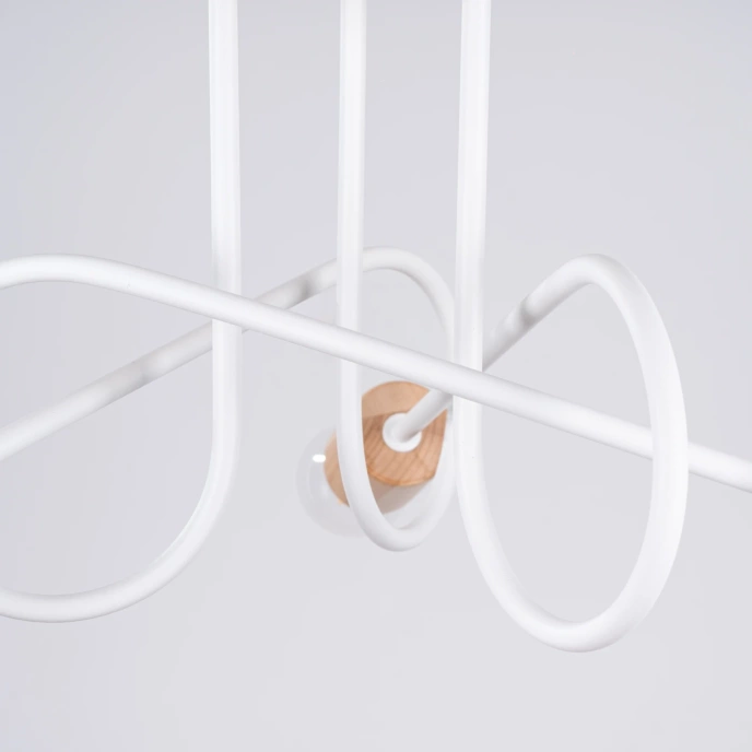 Kroonluchter EMBER 3 wit