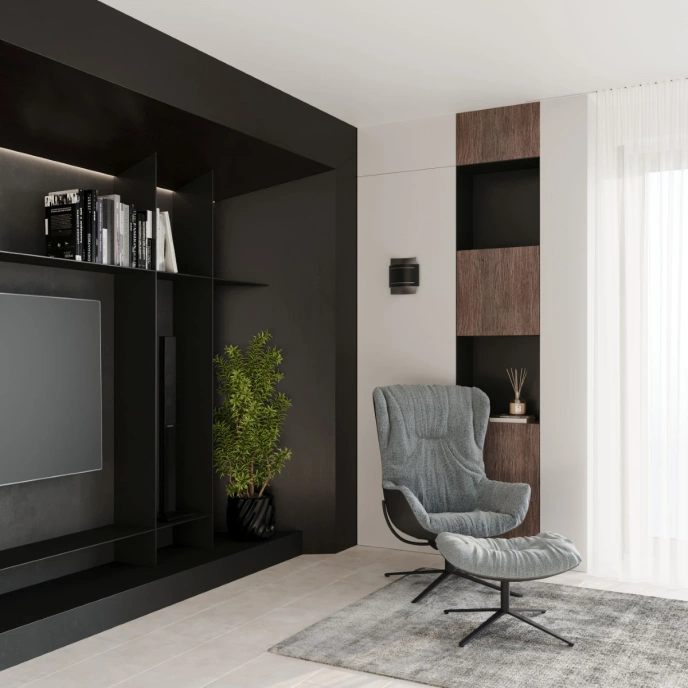 Wandlamp HESTIA zwart