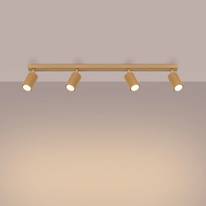 Plafondlamp KARBON 4L goud