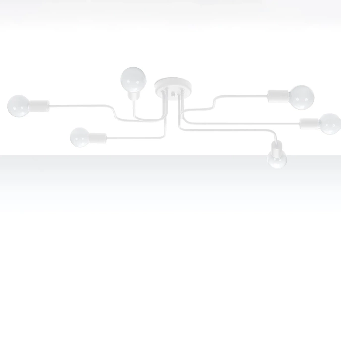 Kroonluchter VECTOR 6 wit