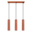 Hanglamp KARBON 3L rood oker