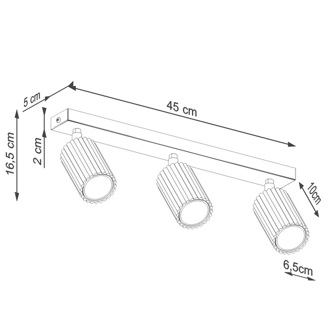 Wandlamp KARBON taupe met schakelaar