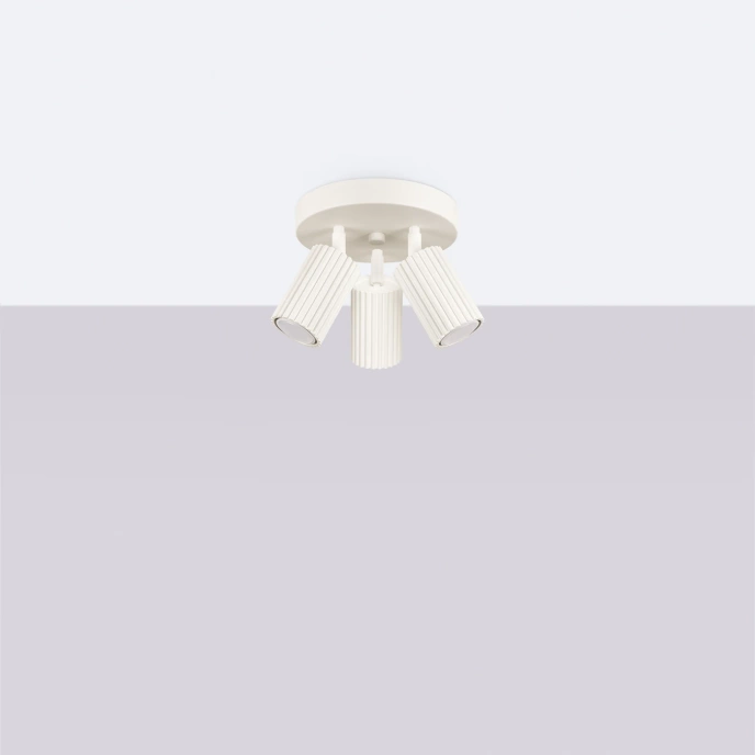 Plafondlamp KARBON 3P beige