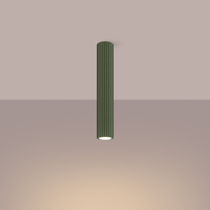 Plafondlamp KARBON 40 olijfgroen