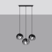 Hanglamp TULOS 3L zwart