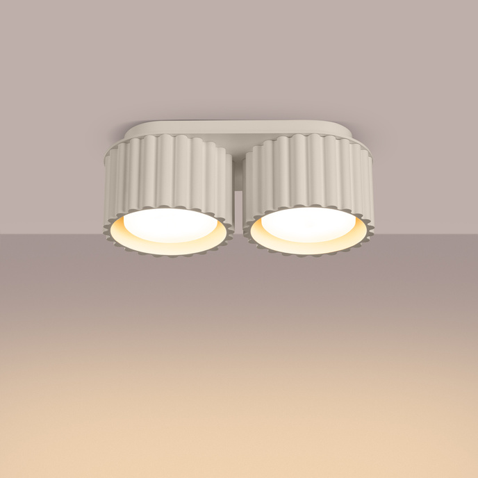 Plafondlamp AURA 2 beige Gx53