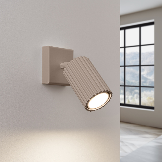 Wandlamp KARBON 20 taupe