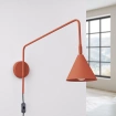 Wandlamp NOX rood oker