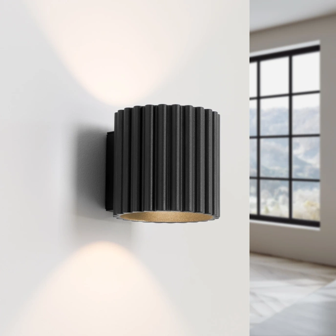 Wandlamp AURA zwart G9