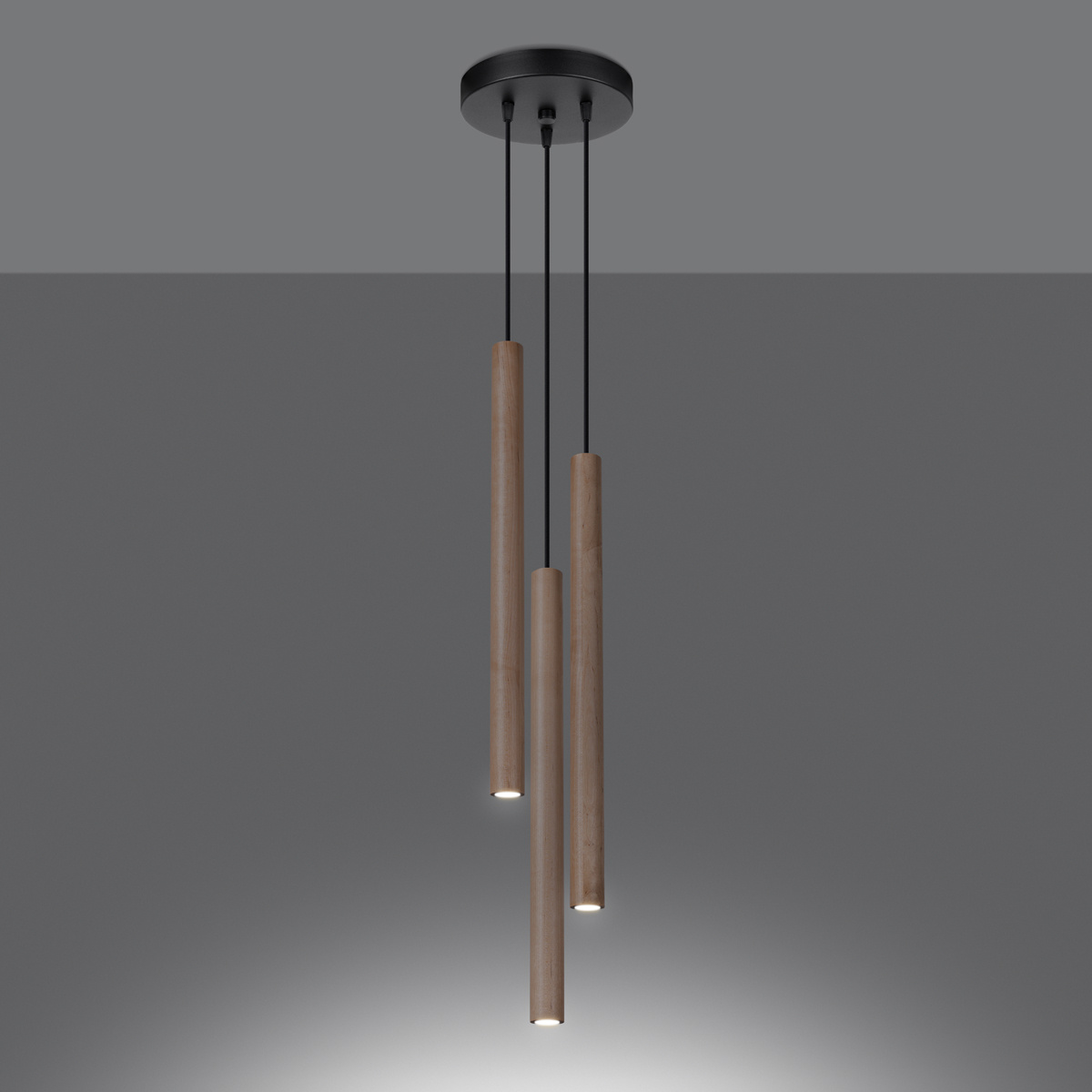 Hanglamp PASTELO 3P hout