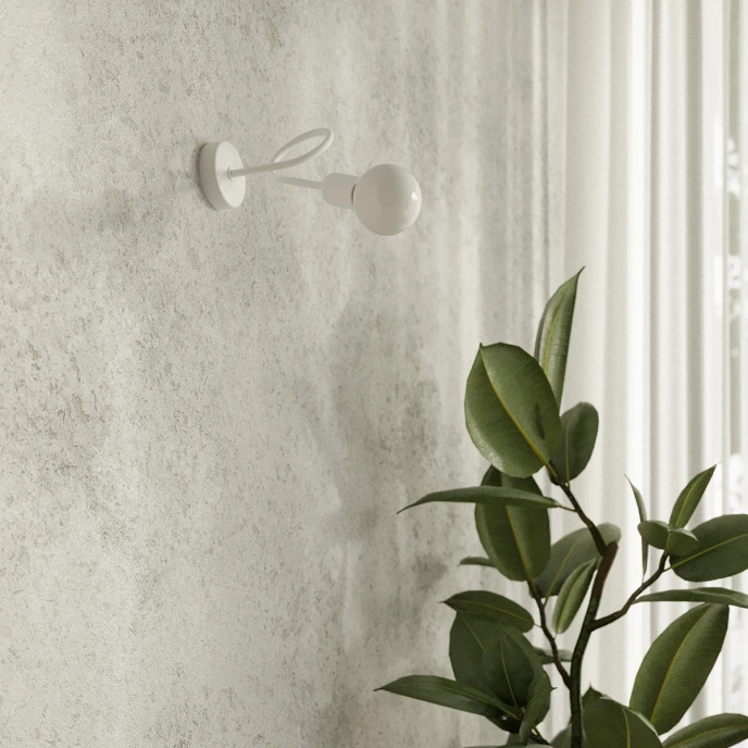 Kroonluchter LOOP 5 wit