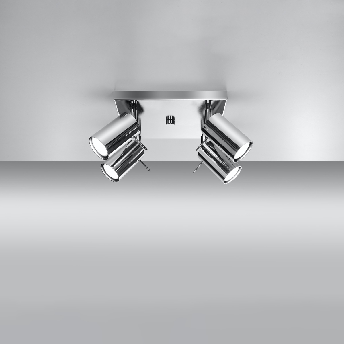 Plafondlamp RING 4 chroom