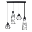 Hanglamp SUBA 4L zwart