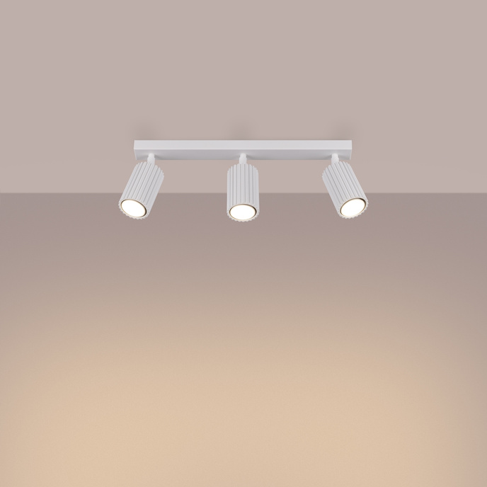 Plafondlamp KARBON 3L wit