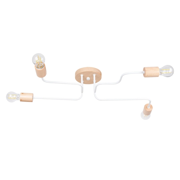 Kroonluchter TIMBO 4 wit