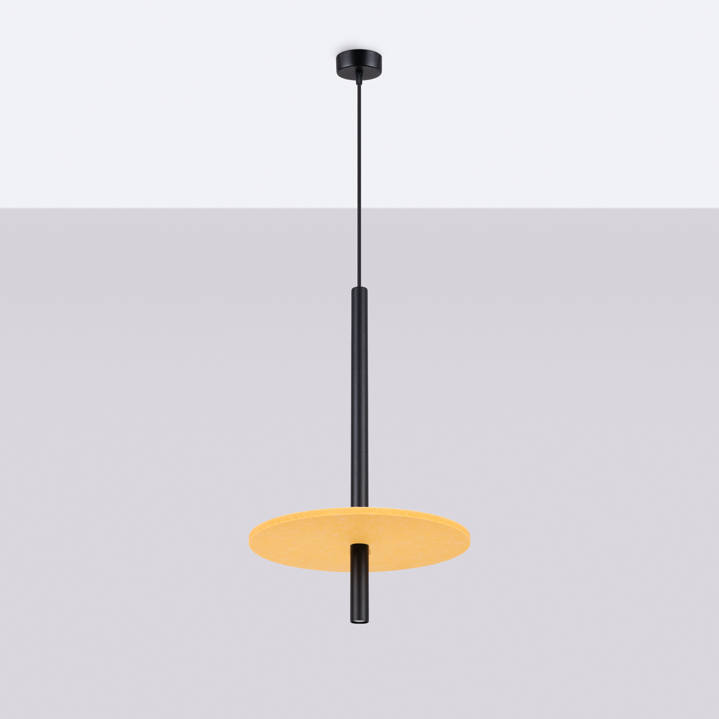 Hanglamp FELTRO 1 zwart/geel