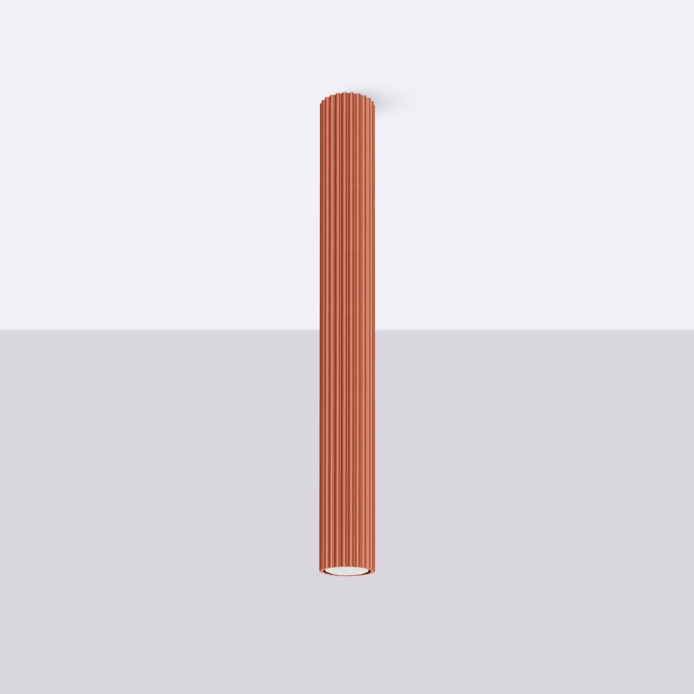 Plafondlamp KARBON 60 rood oker