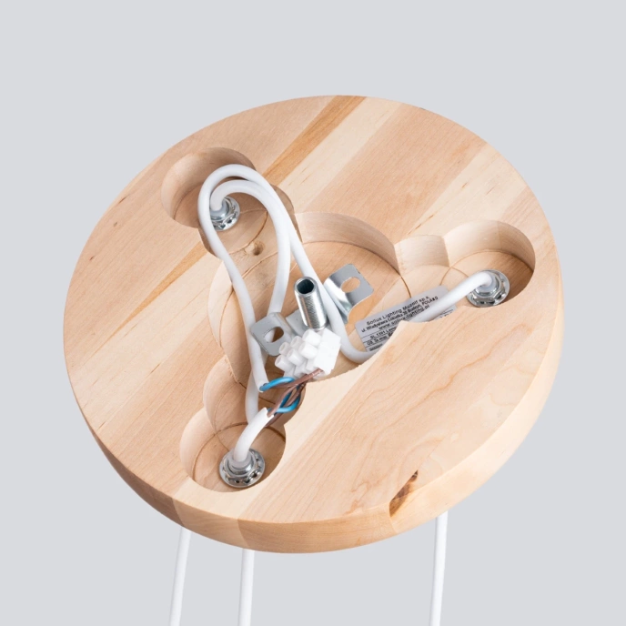 Hanglamp PEKKA 3P wit/natuurlijk hout