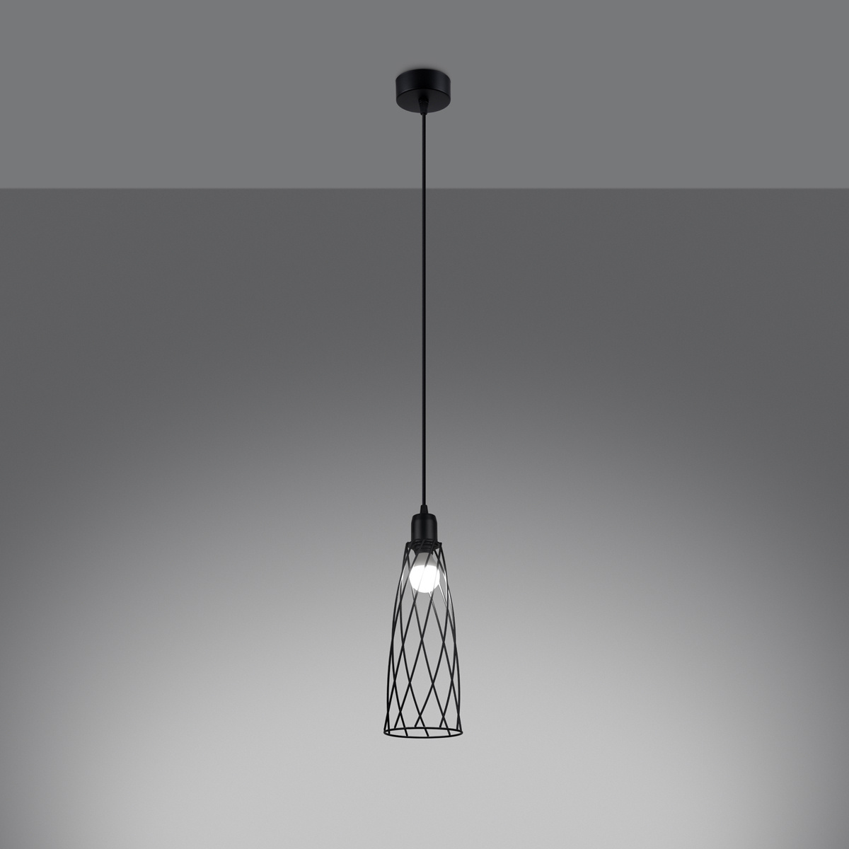 Hanglamp SUBA 1 zwart