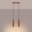 Hanglamp LAGOS 2 rood oker