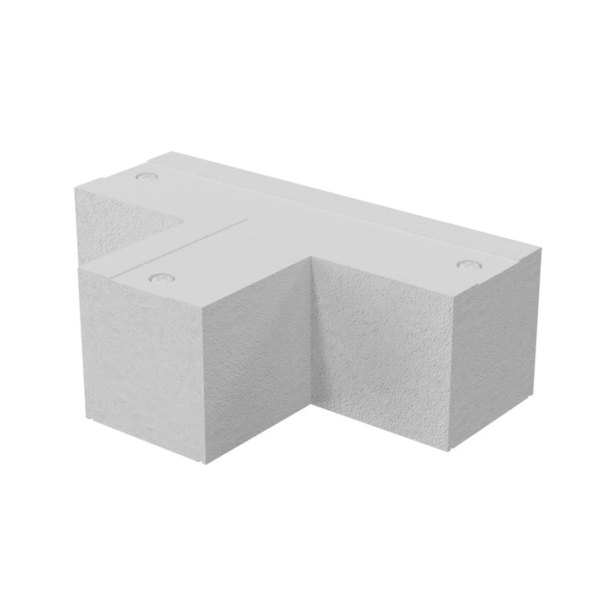 Voedingsconnector T wit